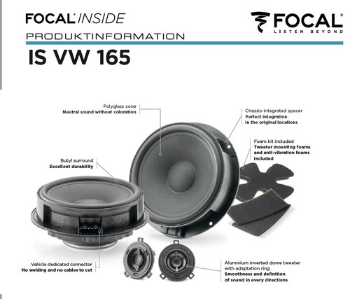 Focal isvw165 cm - isvw165,